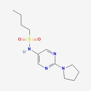 N-(2-(pyrrolidin-1-yl)pyrimidin-5-yl)butane-1-sulfonamide
