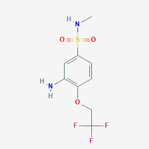 3-amino-N-methyl-4-(2,2,2-trifluoroethoxy)benzenesulfonamide