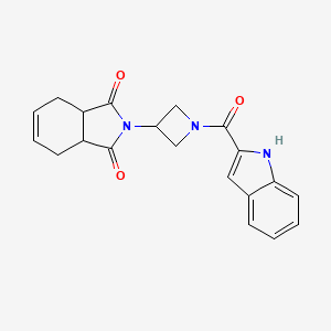 molecular formula C20H19N3O3 B2402736 2-(1-(1H-indole-2-carbonyl)azetidin-3-yl)-3a,4,7,7a-tetrahydro-1H-isoindole-1,3(2H)-dione CAS No. 1790199-66-4