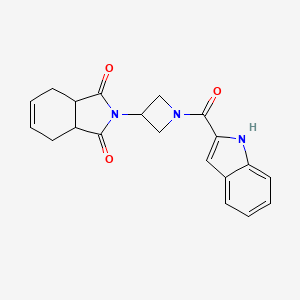 molecular formula C20H19N3O3 B2402736 2-(1-(1H-Indol-2-carbonyl)azetidin-3-yl)-3a,4,7,7a-tetrahydro-1H-isoindol-1,3(2H)-dion CAS No. 1790199-66-4