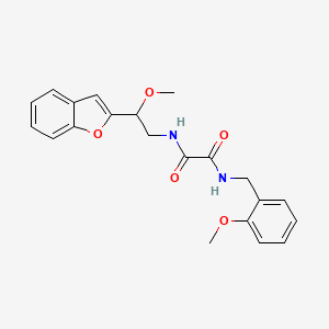 molecular formula C21H22N2O5 B2402753 N1-(2-(benzofuran-2-yl)-2-methoxyethyl)-N2-(2-methoxybenzyl)oxalamide CAS No. 2034556-91-5