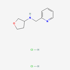 molecular formula C10H16Cl2N2O B2402775 N-(pyridin-2-ylmethyl)tetrahydrofuran-3-amine dihydrochloride CAS No. 2194216-85-6