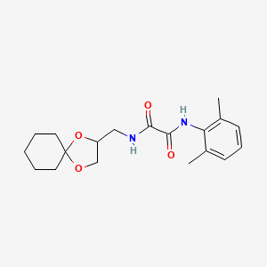 N1-(1,4-dioxaspiro[4.5]decan-2-ylmethyl)-N2-(2,6-dimethylphenyl)oxalamide