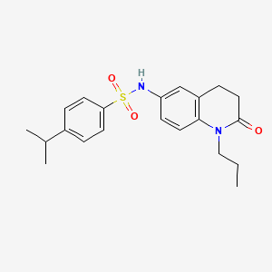 4-isopropyl-N-(2-oxo-1-propyl-1,2,3,4-tetrahydroquinolin-6-yl)benzenesulfonamide