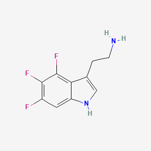 molecular formula C10H9F3N2 B2402820 2-(4,5,6-trifluoro-1H-indol-3-yl)ethanamine CAS No. 1160489-36-0