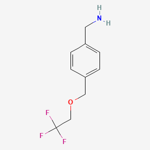 {4-[(2,2,2-Trifluoroethoxy)methyl]phenyl}methanamine