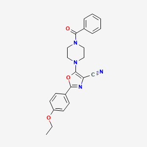 molecular formula C23H22N4O3 B2402837 5-(4-苯甲酰哌嗪-1-基)-2-(4-乙氧基苯基)噁唑-4-腈 CAS No. 946200-28-8