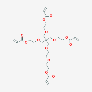 molecular formula C27H40O13 B2402843 2-[2-[3-(2-Prop-2-enoyloxyethoxy)-2,2-bis(2-prop-2-enoyloxyethoxymethyl)propoxy]ethoxy]ethyl prop-2-enoate CAS No. 157187-86-5