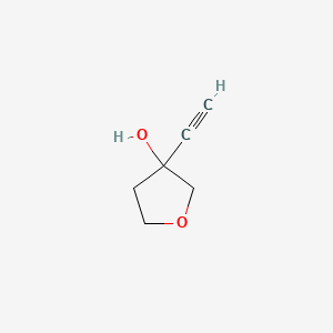 molecular formula C6H8O2 B2402880 3-Ethynyltetrahydrofuran-3-OL CAS No. 1319722-33-2; 137344-86-6