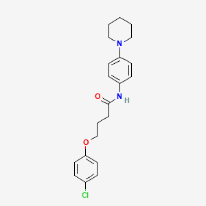 4-(4-chlorophenoxy)-N-(4-piperidin-1-ylphenyl)butanamide