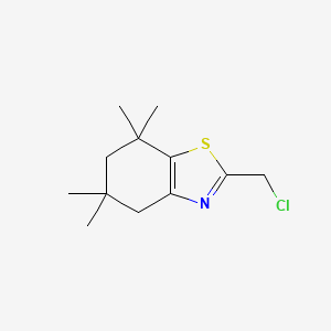 2-(Chloromethyl)-5,5,7,7-tetramethyl-4,5,6,7-tetrahydrobenzo[d]thiazole