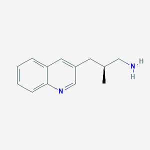 molecular formula C13H16N2 B2402892 (2S)-2-Methyl-3-quinolin-3-ylpropan-1-amine CAS No. 2248185-19-3