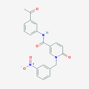 N-(3-acetylphenyl)-1-(3-nitrobenzyl)-6-oxo-1,6-dihydropyridine-3-carboxamide