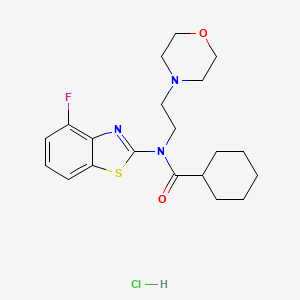 N-(4-fluorobenzo[d]thiazol-2-yl)-N-(2-morpholinoethyl)cyclohexanecarboxamide hydrochloride
