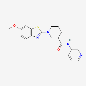 1-(6-methoxybenzo[d]thiazol-2-yl)-N-(pyridin-3-yl)piperidine-3-carboxamide