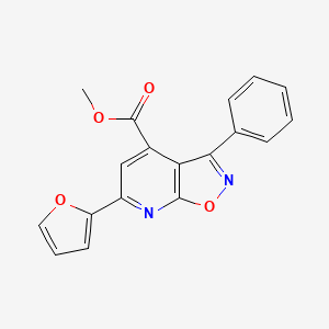 Methyl 6-(2-furyl)-3-phenylisoxazolo[5,4-b]pyridine-4-carboxylate