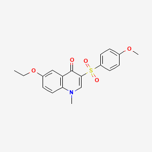 6-ethoxy-3-((4-methoxyphenyl)sulfonyl)-1-methylquinolin-4(1H)-one