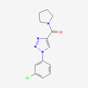 (1-(3-chlorophenyl)-1H-1,2,3-triazol-4-yl)(pyrrolidin-1-yl)methanone
