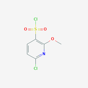 molecular formula C6H5Cl2NO3S B2402920 6-氯-2-甲氧基吡啶-3-磺酰氯 CAS No. 1261663-47-1