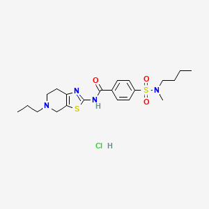 4-(N-butyl-N-methylsulfamoyl)-N-(5-propyl-4,5,6,7-tetrahydrothiazolo[5,4-c]pyridin-2-yl)benzamide hydrochloride