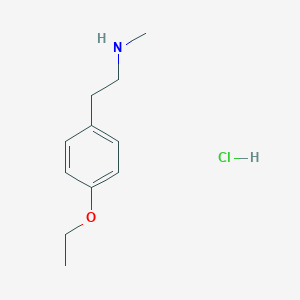 molecular formula C11H18ClNO B2402942 2-(4-ethoxyphenyl)-N-methylethanamine hydrochloride CAS No. 55384-24-2