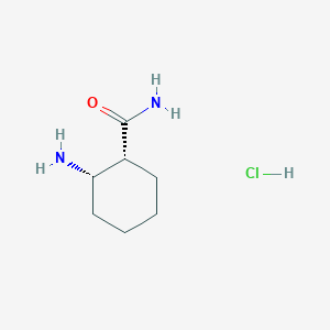 molecular formula C7H15ClN2O B2402958 cis-2-Amino-cyclohexanecarboxylic acid amide hydrochloride CAS No. 1333253-13-6