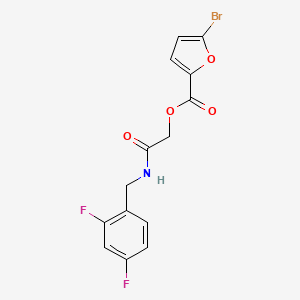 2-((2,4-Difluorobenzyl)amino)-2-oxoethyl 5-bromofuran-2-carboxylate