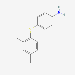 4-(2,4-Dimethylphenyl)sulfanylaniline