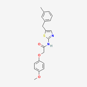 2-(4-methoxyphenoxy)-N-[5-(3-methylbenzyl)-1,3-thiazol-2-yl]acetamide
