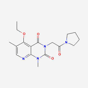 5-ethoxy-1,6-dimethyl-3-(2-oxo-2-(pyrrolidin-1-yl)ethyl)pyrido[2,3-d]pyrimidine-2,4(1H,3H)-dione