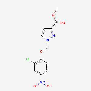 methyl 1-[(2-chloro-4-nitrophenoxy)methyl]-1H-pyrazole-3-carboxylate