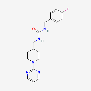 1-(4-Fluorobenzyl)-3-((1-(pyrimidin-2-yl)piperidin-4-yl)methyl)urea