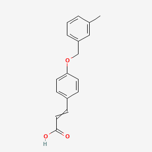 molecular formula C17H16O3 B2402992 3-[4-[(3-methylphenyl)methoxy]phenyl]prop-2-enoic Acid CAS No. 938247-81-5