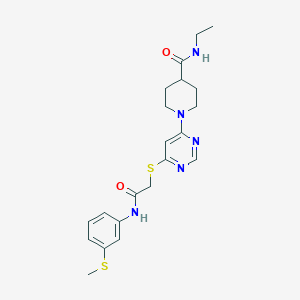 2-(4-Chlorophenyl)-6-(phenoxyacetyl)-5,6,7,8-tetrahydropyrido[4,3-d]pyrimidine