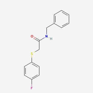 N-benzyl-2-(4-fluorophenyl)sulfanylacetamide