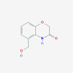 molecular formula C9H9NO3 B2403003 5-(Hydroxymethyl)-4H-1,4-benzoxazin-3-one CAS No. 1784896-81-6