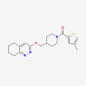 molecular formula C20H25N3O2S B2403024 (4-甲基噻吩-2-基)(4-(((5,6,7,8-四氢苯并环辛-3-基)氧基)甲基)哌啶-1-基)甲酮 CAS No. 2319808-82-5