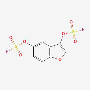 molecular formula C8H4F2O7S2 B2403042 3,5-Bis(fluorosulfonyloxy)-1-benzofuran CAS No. 2408971-90-2