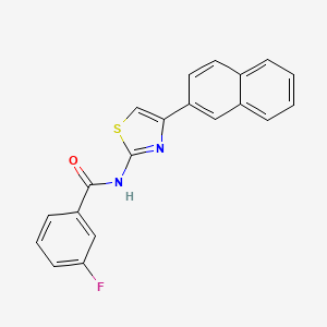 3-fluoro-N-(4-(naphthalen-2-yl)thiazol-2-yl)benzamide