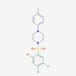 1-(2-Bromo-4,5-dichlorobenzenesulfonyl)-4-(4-methylphenyl)piperazine