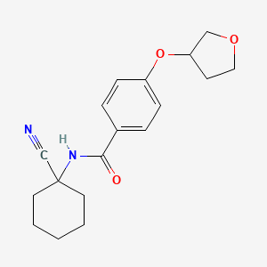 N-(1-Cyanocyclohexyl)-4-(oxolan-3-yloxy)benzamide