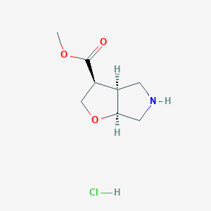 Methyl (3S,3aS,6aS)-3,3a,4,5,6,6a-hexahydro-2H-furo[2,3-c]pyrrole-3-carboxylate;hydrochloride