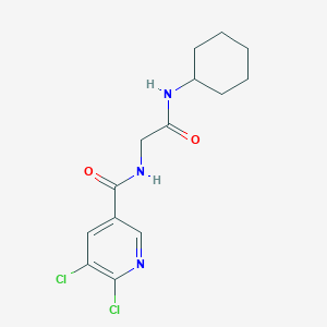 N-cyclohexyl-2-[(5,6-dichloropyridin-3-yl)formamido]acetamide