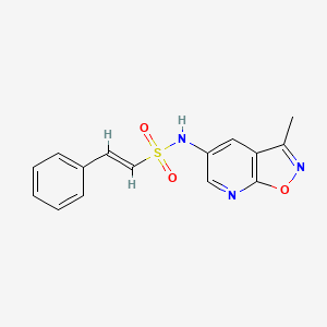 (E)-N-(3-Methyl-[1,2]oxazolo[5,4-b]pyridin-5-yl)-2-phenylethenesulfonamide