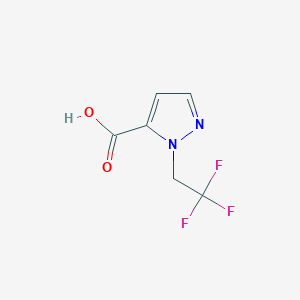 molecular formula C6H5F3N2O2 B2403074 1-(2,2,2-三氟乙基)-1H-吡唑-5-羧酸 CAS No. 1006340-71-1