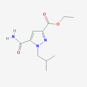 Ethyl 5-(aminocarbonyl)-1-isobutyl-1H-pyrazole-3-carboxylate