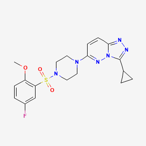 3-Cyclopropyl-6-(4-((5-fluoro-2-methoxyphenyl)sulfonyl)piperazin-1-yl)-[1,2,4]triazolo[4,3-b]pyridazine