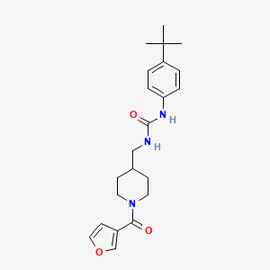 1-(4-(Tert-butyl)phenyl)-3-((1-(furan-3-carbonyl)piperidin-4-yl)methyl)urea