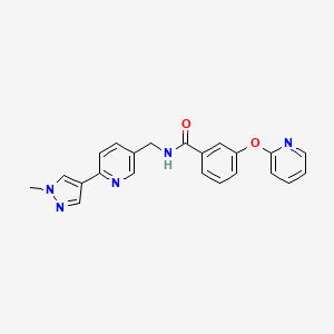 N-((6-(1-methyl-1H-pyrazol-4-yl)pyridin-3-yl)methyl)-3-(pyridin-2-yloxy)benzamide