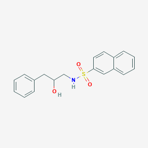 molecular formula C19H19NO3S B2403088 N-(2-hydroxy-3-phenylpropyl)naphthalene-2-sulfonamide CAS No. 1351621-74-3